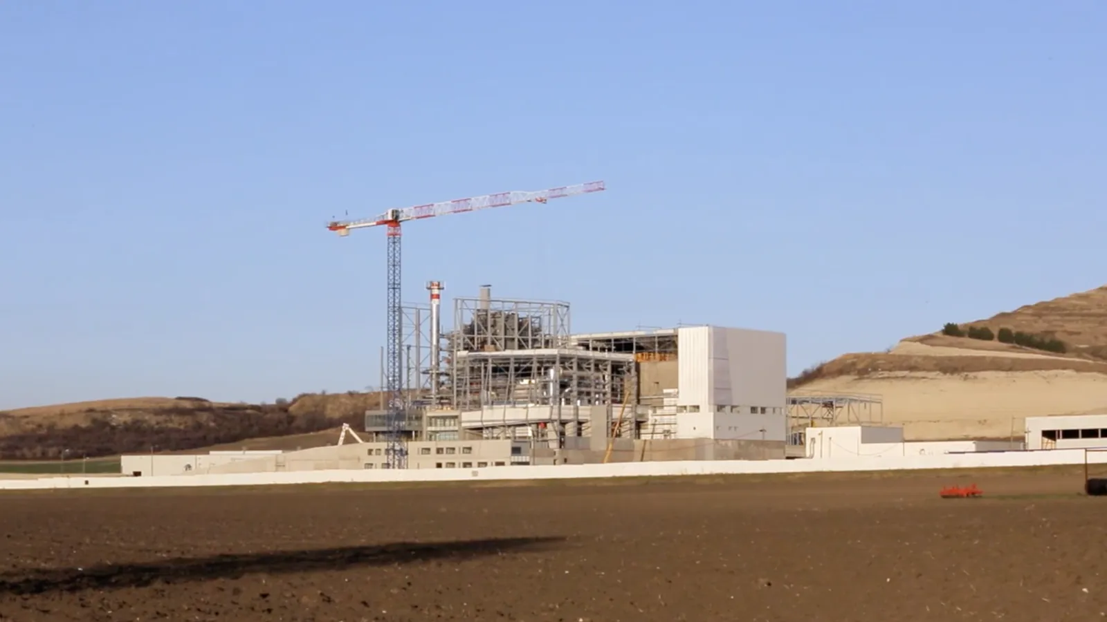 Chantier du pôle de valorisation VALTOM suivi en timelapse